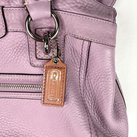 Coach Penelope Lavender Leather Shoulder Bag - Picture 5 of 14